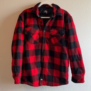 Dickies Buffalo Red and Black Plaid Flannel Jacket